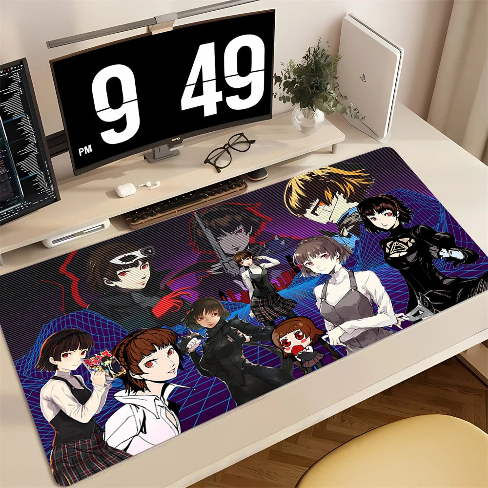 Mouse Pad PC Non Slip Rubber Cool Mousepad Laptop Gamer Cabinet Keyboard Pads Office Computer Gaming P-persona 5 Desk Mouse Mat