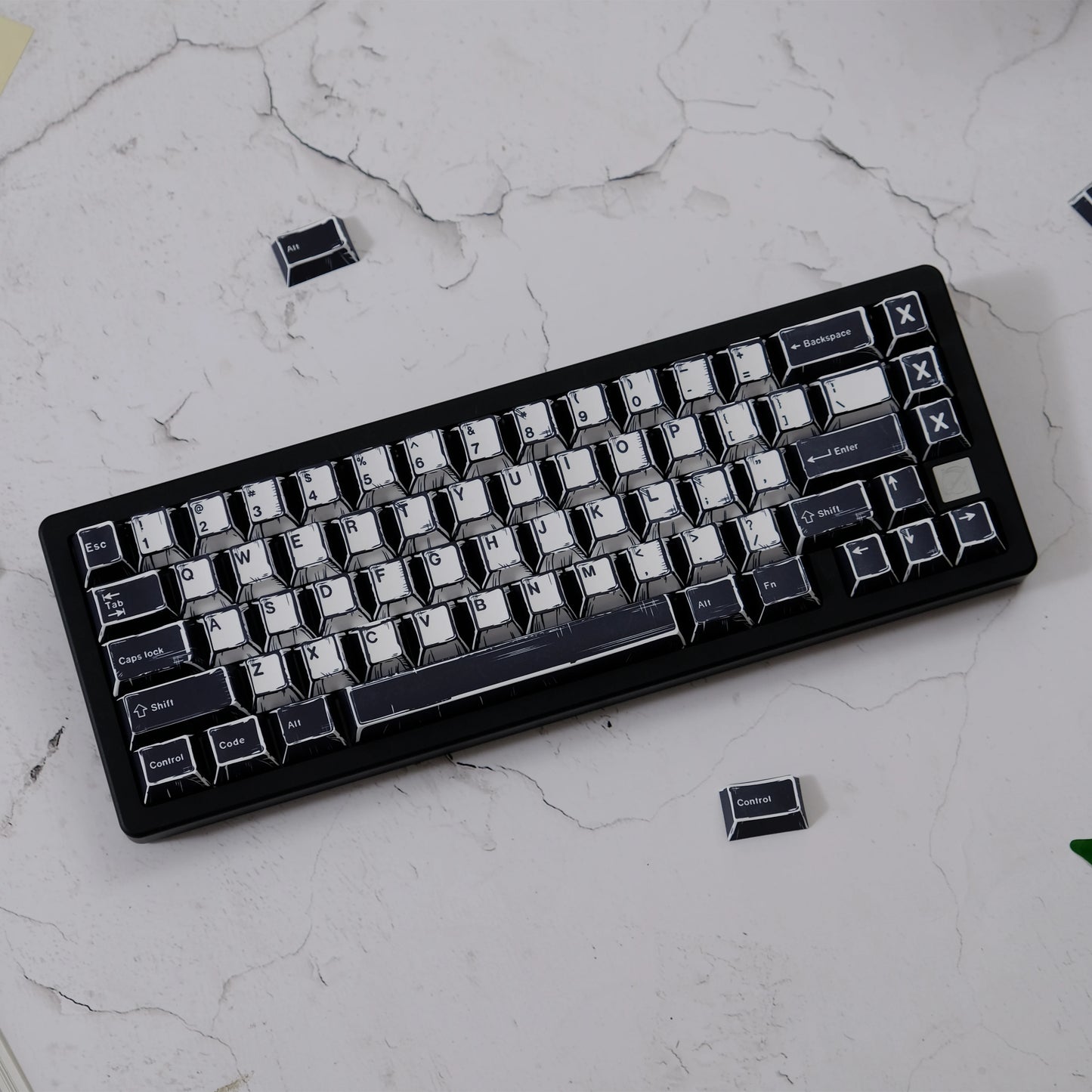 GMK WOB Keycaps Comic Style Cherry Profile PBT Dye-Sub 151 Keys For Mechanical Gaming Keyboard Thicken Keycaps Wooting ISO