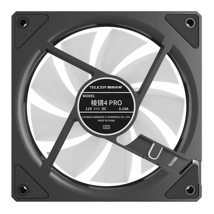TEUCER Prism4 Pro 12cm ARGB Fan PC Case Fan Kit 4pin PWM CPU Cooling Fans 3pin 5v RGB Gaming Computer Fan