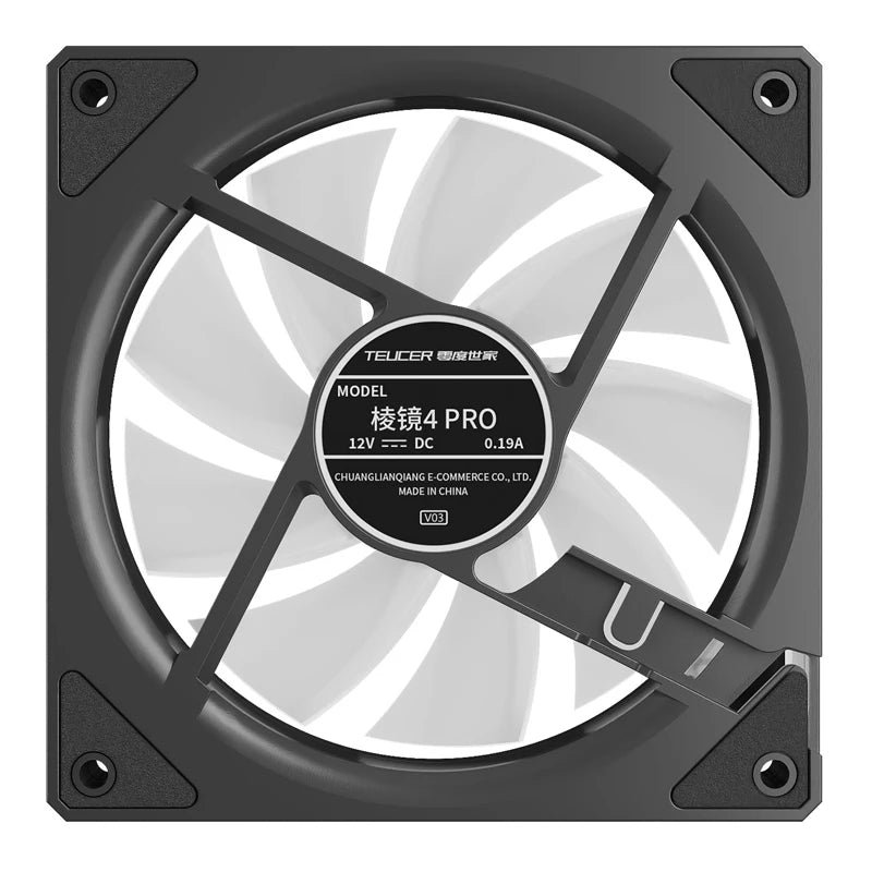 TEUCER Prism4 Pro 12cm ARGB Fan PC Case Fan Kit 4pin PWM CPU Cooling Fans 3pin 5v RGB Gaming Computer Fan