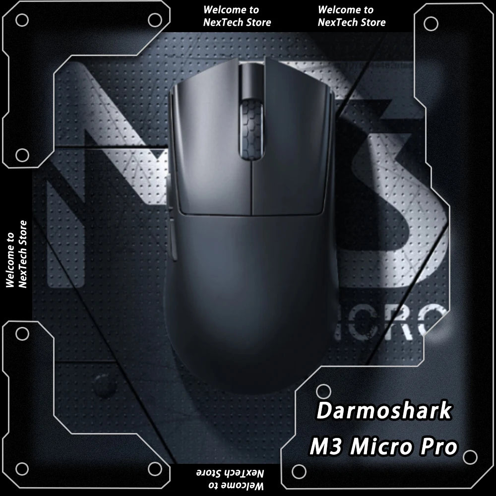 Darmoshark M3 Micro Pro Bluetooth Wireless Gaming Mouse 8K Tri-Mode PAM3950 Mouse Lightweight Small Hand Mice Long Battery Life