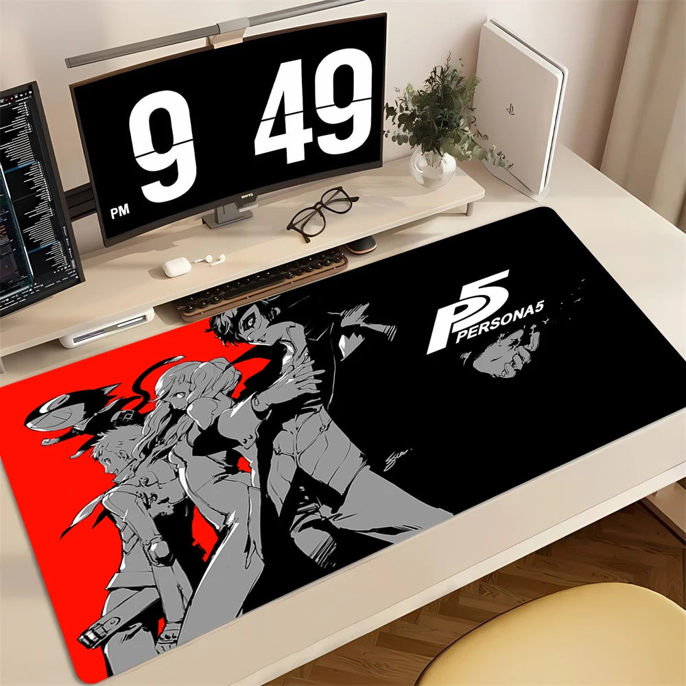 Mouse Pad PC Non Slip Rubber Cool Mousepad Laptop Gamer Cabinet Keyboard Pads Office Computer Gaming P-persona 5 Desk Mouse Mat