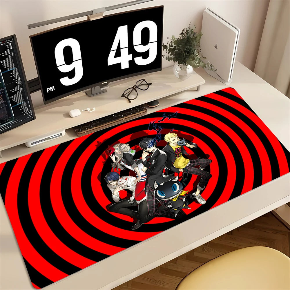 Mouse Pad PC Non Slip Rubber Cool Mousepad Laptop Gamer Cabinet Keyboard Pads Office Computer Gaming P-persona 5 Desk Mouse Mat