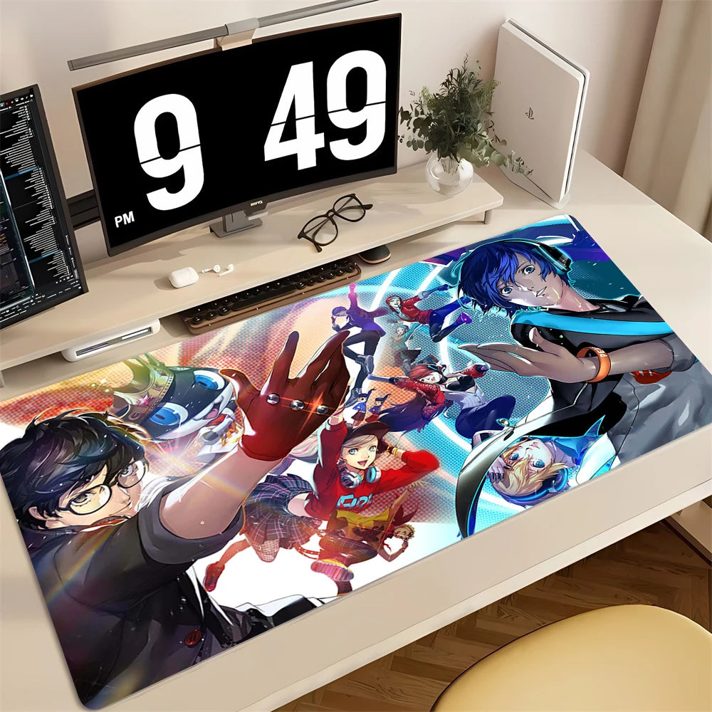 Mouse Pad PC Non Slip Rubber Cool Mousepad Laptop Gamer Cabinet Keyboard Pads Office Computer Gaming P-persona 5 Desk Mouse Mat