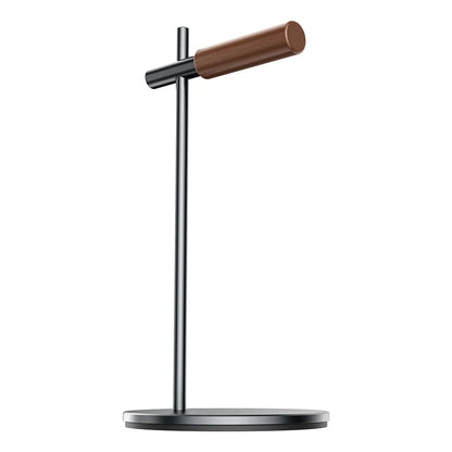 Gaming Headset Hanger Stand Headsets Art Storage Rack Bamboo Wood Aluminum Earphone Display Rack Hanger Holder Bracket