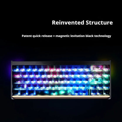 IPI Aurora 65/75 Gaming Keyboard Magnetic Axis Single Mode Wired Hot Swap Rgb Light Hifi 75-Key Rt0.01 For Esports And Game Gift