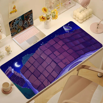Plants vs Zombies Replanted Maps Mouse Pad Desk Mat Large Non-slip Anti-fray Keyboard Ergonomic Office Rubber PC Home Custom