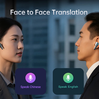 MACHENIKE TH60 AI Wireless Bluetooth Headphones AI Translator Earphone IN-Ear Gaming Earphones IPX5 Waterproof Bluetooth 5. 4