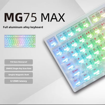 New IROK MG75 Pro MAX Magnetic Switch Keyboard Aluminium Alloy ARGB Backlight Gasket Gaming Keyboard PC Gamer Wired Hall Effect