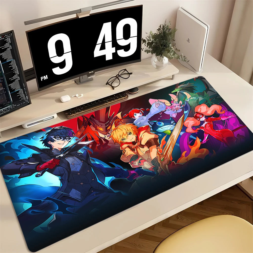 Mouse Pad PC Non Slip Rubber Cool Mousepad Laptop Gamer Cabinet Keyboard Pads Office Computer Gaming P-persona 5 Desk Mouse Mat