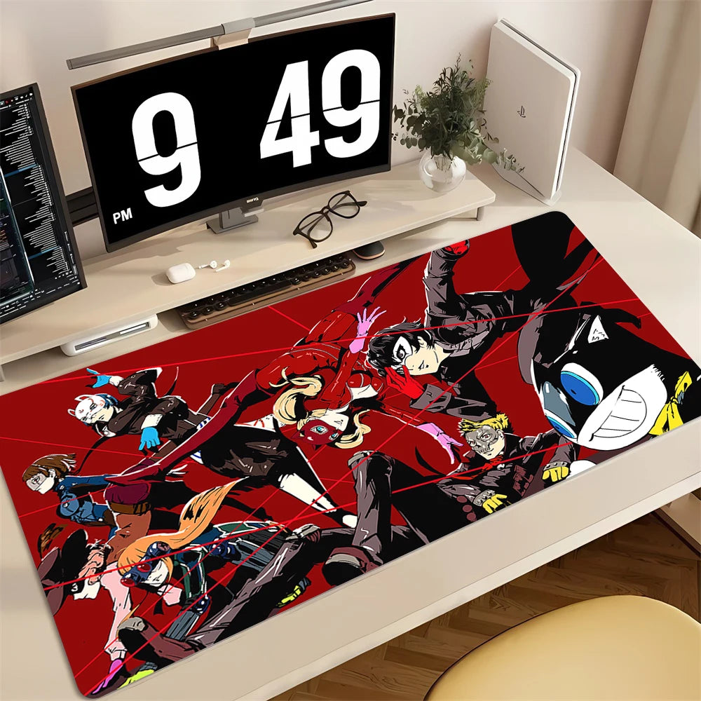 Mouse Pad PC Non Slip Rubber Cool Mousepad Laptop Gamer Cabinet Keyboard Pads Office Computer Gaming P-persona 5 Desk Mouse Mat