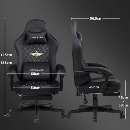 GTPLAYER Gaming chair fabric Gaming Chair Ergonomic office boot PC chair, Adjustable and Rotatable Desk Chair
