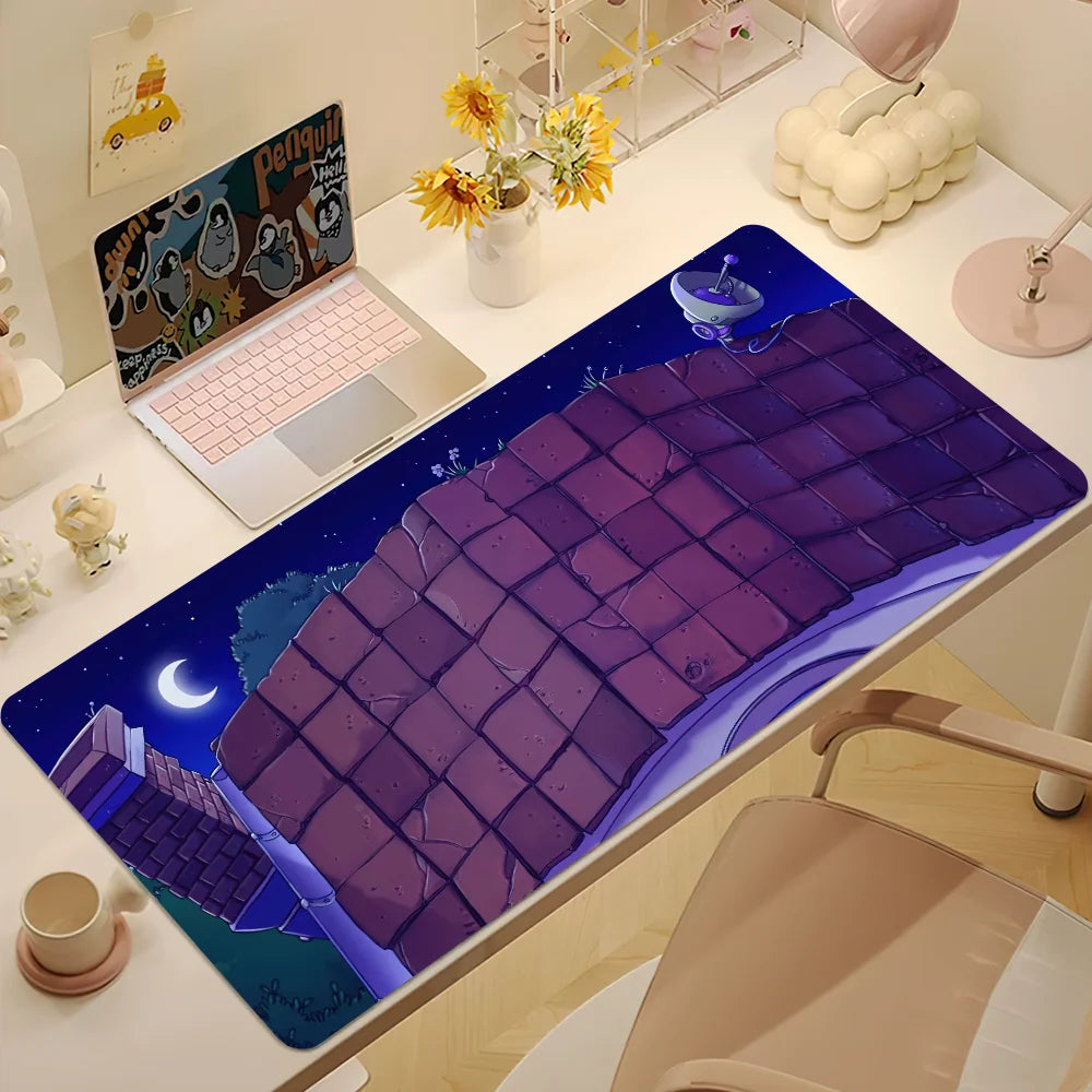 Plants vs Zombies Replanted Maps Mouse Pad Desk Mat Large Non-slip Anti-fray Keyboard Ergonomic Office Rubber PC Home Custom