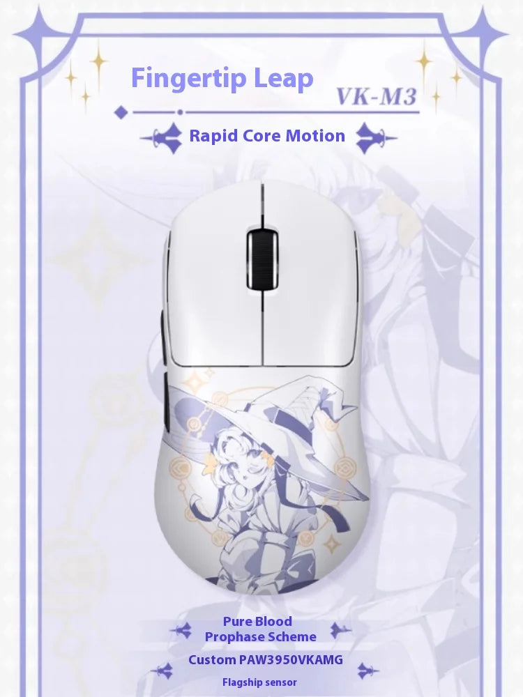 Valkyrie VK M3 PRO Gaming Mouse Wired 2.4G Bluetooth Triple Mode 8K Wireless Receiver High Precision Computer Mice Accessories