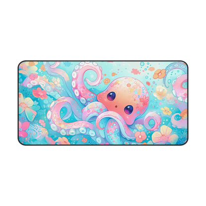 Cute Octopus Gaming Mouse Pad, Ocean Anime Octopus Desk Mat, Minimalist Office Decoration Mat, The Perfect Gift for Friends.