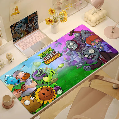 Plants vs Zombies Replanted Maps Mouse Pad Desk Mat Large Non-slip Anti-fray Keyboard Ergonomic Office Rubber PC Home Custom