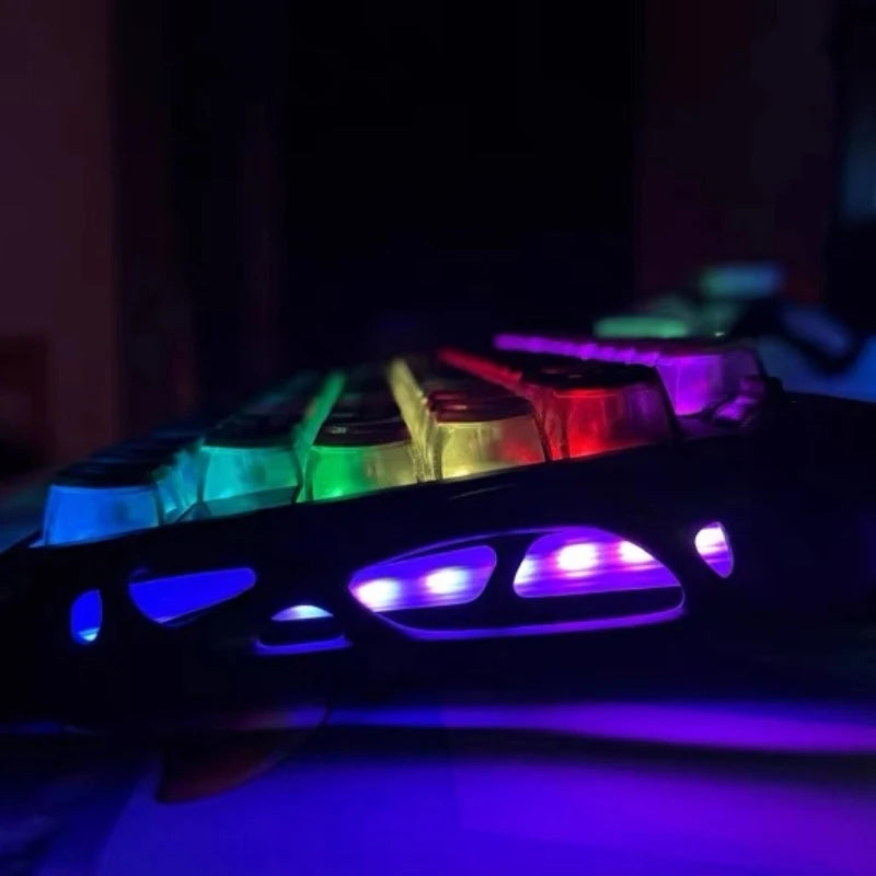 GravaStar K1 Bluetooth Wireless Aluminium Alloy Mechanical Keyboard  Tri-Mode RGB Light E-sports Gaming Keyboard PC Accessories