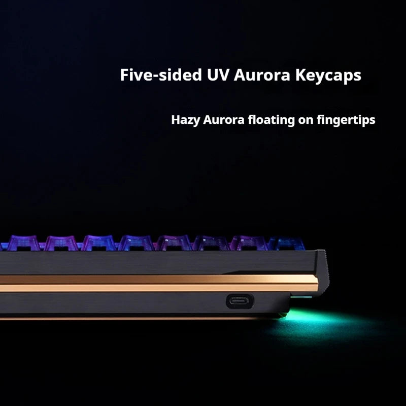 IPI Aurora 65/75 Gaming Keyboard Magnetic Axis Single Mode Wired Hot Swap Rgb Light Hifi 75-Key Rt0.01 For Esports And Game Gift