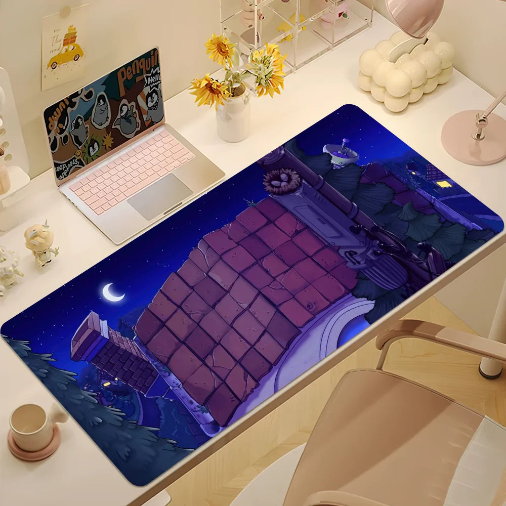 Plants vs Zombies Replanted Maps Mouse Pad Desk Mat Large Non-slip Anti-fray Keyboard Ergonomic Office Rubber PC Home Custom