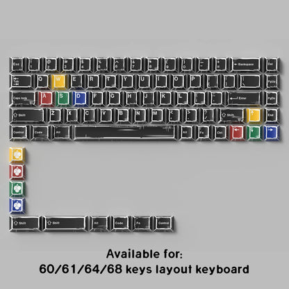 GMK WOB Keycaps Comic Style Cherry Profile PBT Dye-Sub 151 Keys For Mechanical Gaming Keyboard Thicken Keycaps Wooting ISO