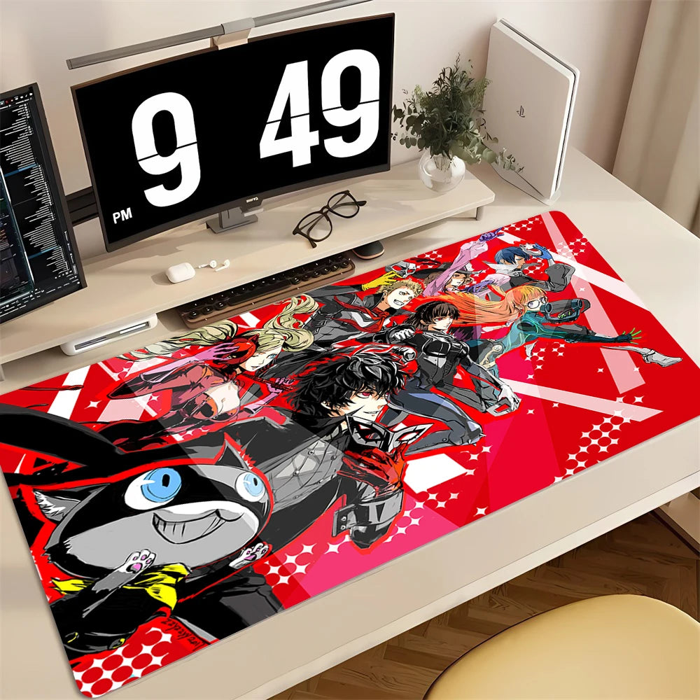 Mouse Pad PC Non Slip Rubber Cool Mousepad Laptop Gamer Cabinet Keyboard Pads Office Computer Gaming P-persona 5 Desk Mouse Mat