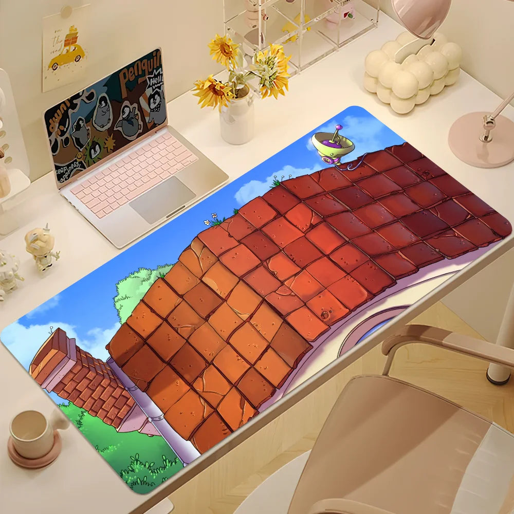 Plants vs Zombies Replanted Maps Mouse Pad Desk Mat Large Non-slip Anti-fray Keyboard Ergonomic Office Rubber PC Home Custom