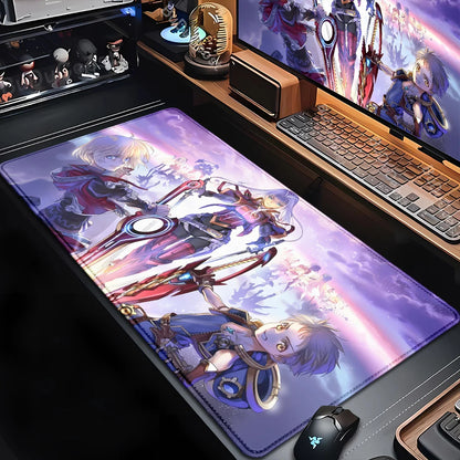 Large Mouse Pad Xenoblade Chronicles Gaming Carpet Computer Office Accessories Mouse Mats XXL Bottom Anti slip Keyboard Mausepad