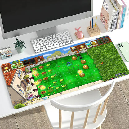 Plants vs Zombies Replanted Maps Mouse Pad Desk Mat Large Non-slip Anti-fray Keyboard Ergonomic Office Rubber PC Home Custom