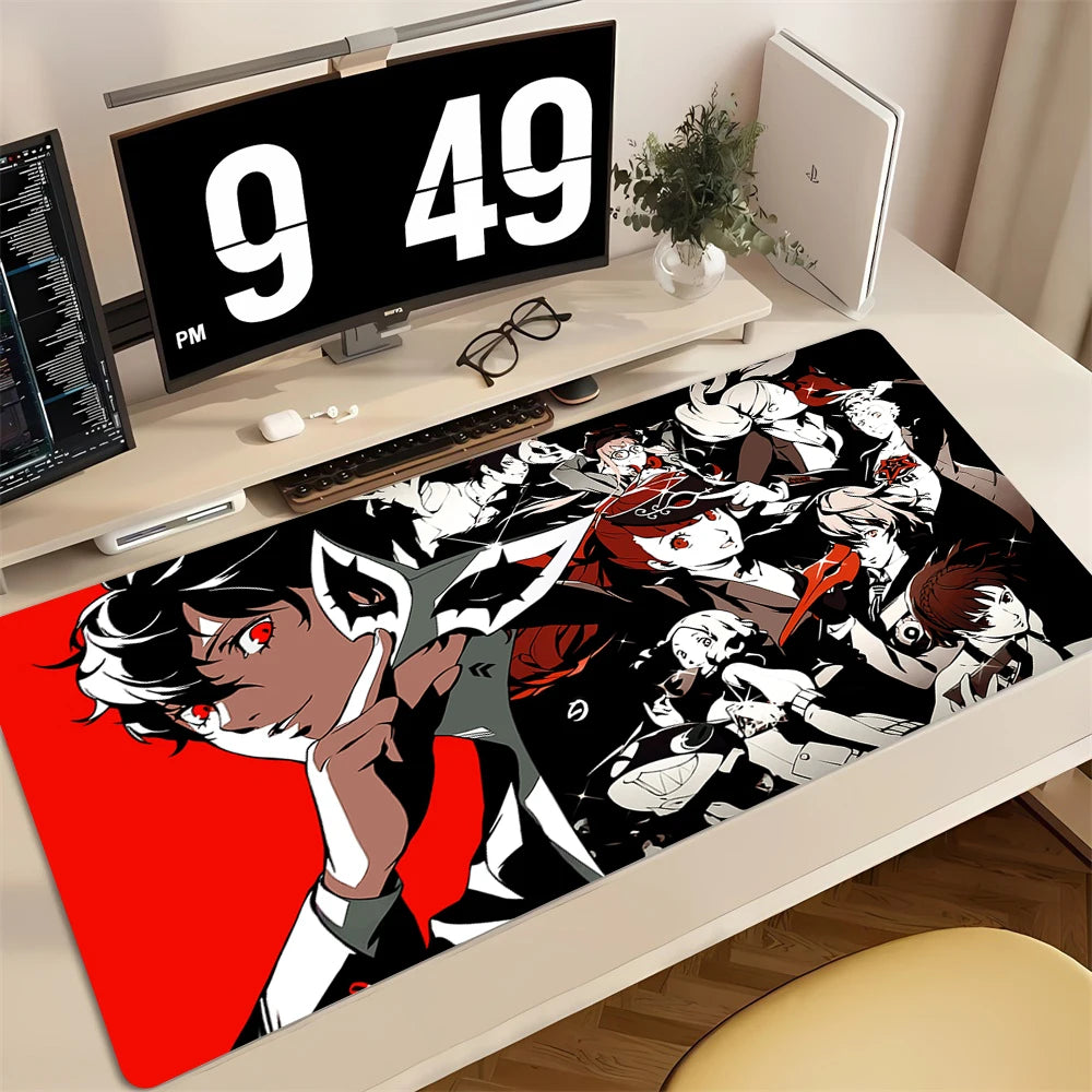 Mouse Pad PC Non Slip Rubber Cool Mousepad Laptop Gamer Cabinet Keyboard Pads Office Computer Gaming P-persona 5 Desk Mouse Mat