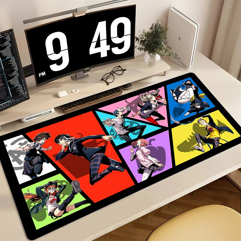 Mouse Pad PC Non Slip Rubber Cool Mousepad Laptop Gamer Cabinet Keyboard Pads Office Computer Gaming P-persona 5 Desk Mouse Mat