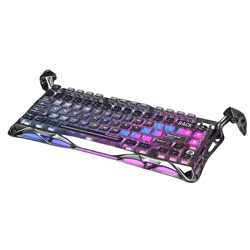 GravaStar K1 Bluetooth Wireless Aluminium Alloy Mechanical Keyboard  Tri-Mode RGB Light E-sports Gaming Keyboard PC Accessories