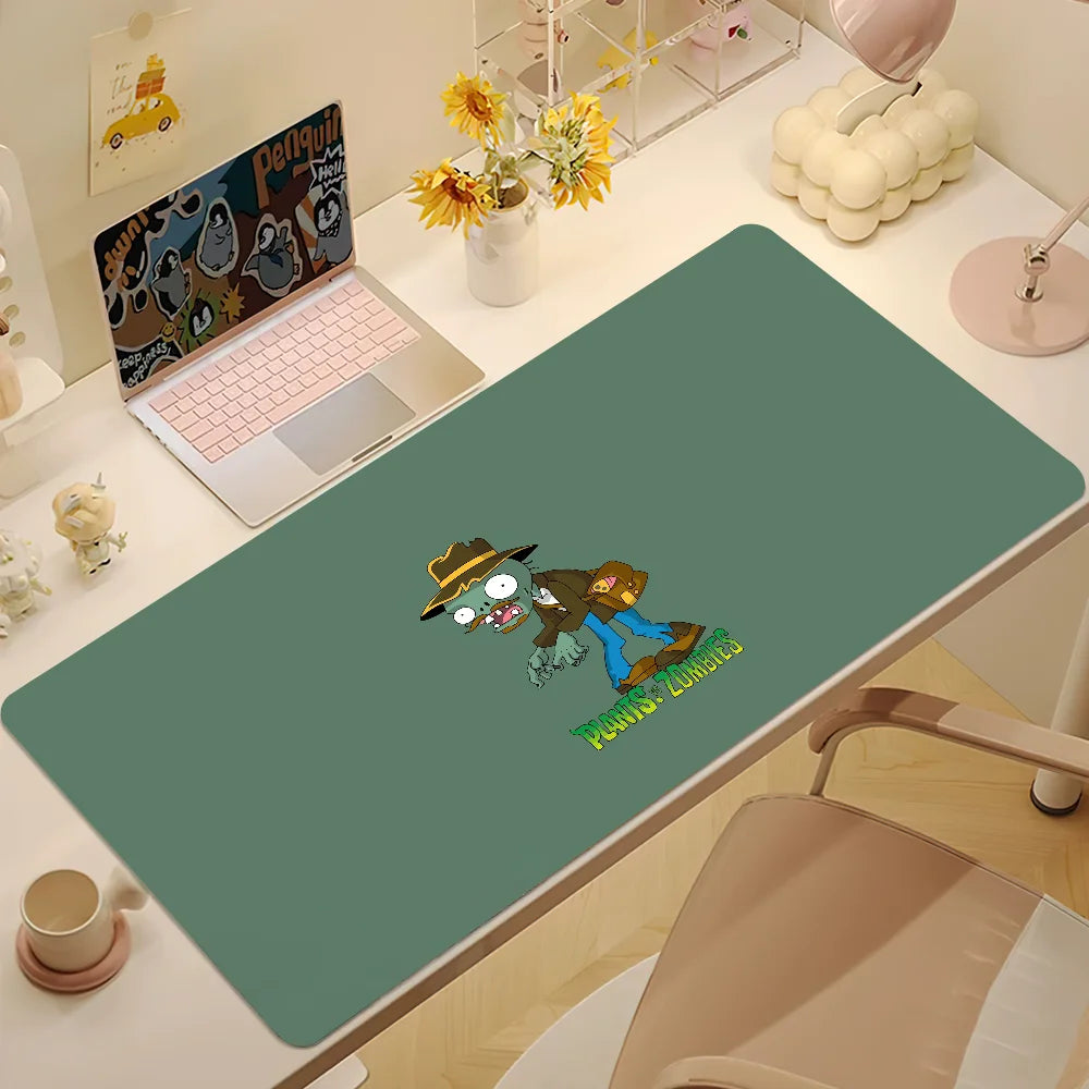 Plants vs Zombies Replanted Maps Mouse Pad Desk Mat Large Non-slip Anti-fray Keyboard Ergonomic Office Rubber PC Home Custom