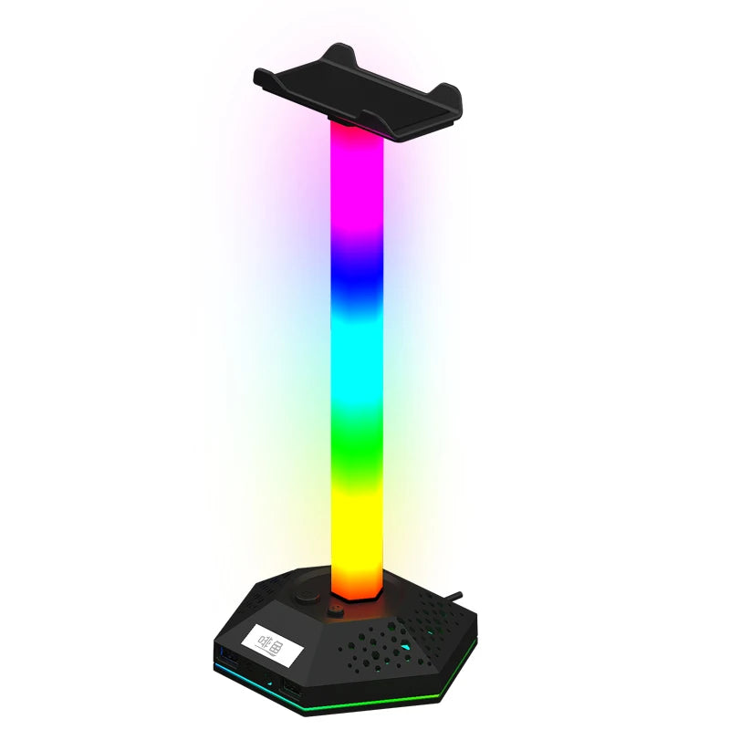 RGB Gaming Headphone Stand Desktop Earphone Holder Hanger Gamer Headset Display Stand Headset Holder Hanger Earphone Accessories