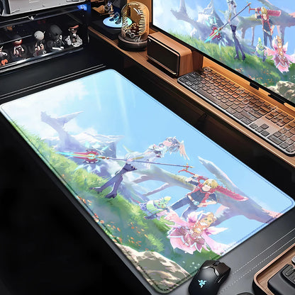 Large Mouse Pad Xenoblade Chronicles Gaming Carpet Computer Office Accessories Mouse Mats XXL Bottom Anti slip Keyboard Mausepad