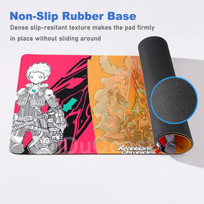 Large Mouse Pad Xenoblade Chronicles Gaming Carpet Computer Office Accessories Mouse Mats XXL Bottom Anti slip Keyboard Mausepad