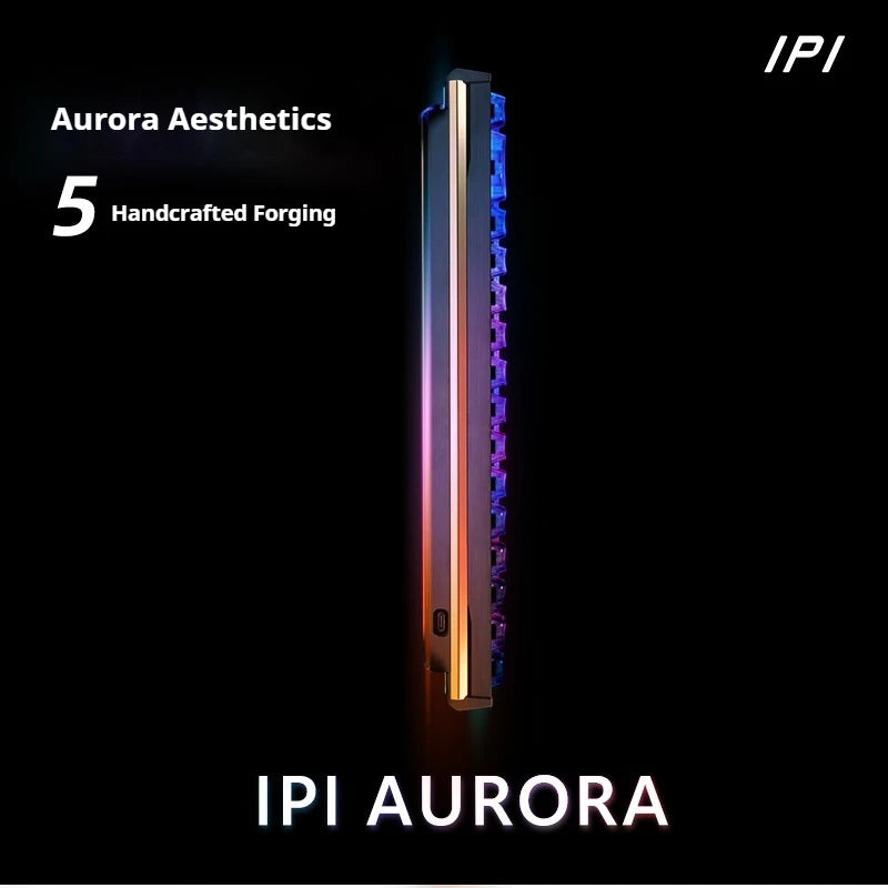 IPI Aurora 65/75 Gaming Keyboard Magnetic Axis Single Mode Wired Hot Swap Rgb Light Hifi 75-Key Rt0.01 For Esports And Game Gift
