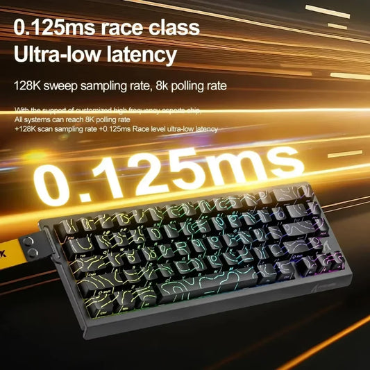 ATTACK SHARK X68HE Magnetic Gaming Keyboard Mechanical Keyboard 8K Polling 0.01mm RT Accuracy 128K Scan Rate Games Accessories