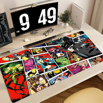 Mouse Pad PC Non Slip Rubber Cool Mousepad Laptop Gamer Cabinet Keyboard Pads Office Computer Gaming P-persona 5 Desk Mouse Mat