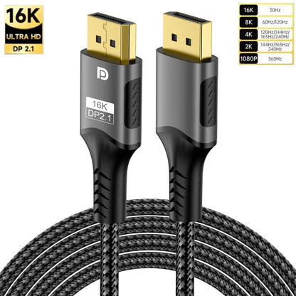 16K DP Cable 8K@120Hz/60Hz 4K@240Hz 80Gbps Displayport 2.1 HDR Video Audio Cable for Laptop Xbox Projector Gaming Monitor