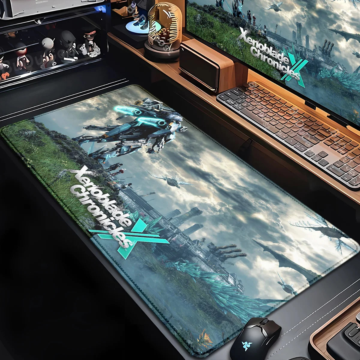 Large Mouse Pad Xenoblade Chronicles Gaming Carpet Computer Office Accessories Mouse Mats XXL Bottom Anti slip Keyboard Mausepad