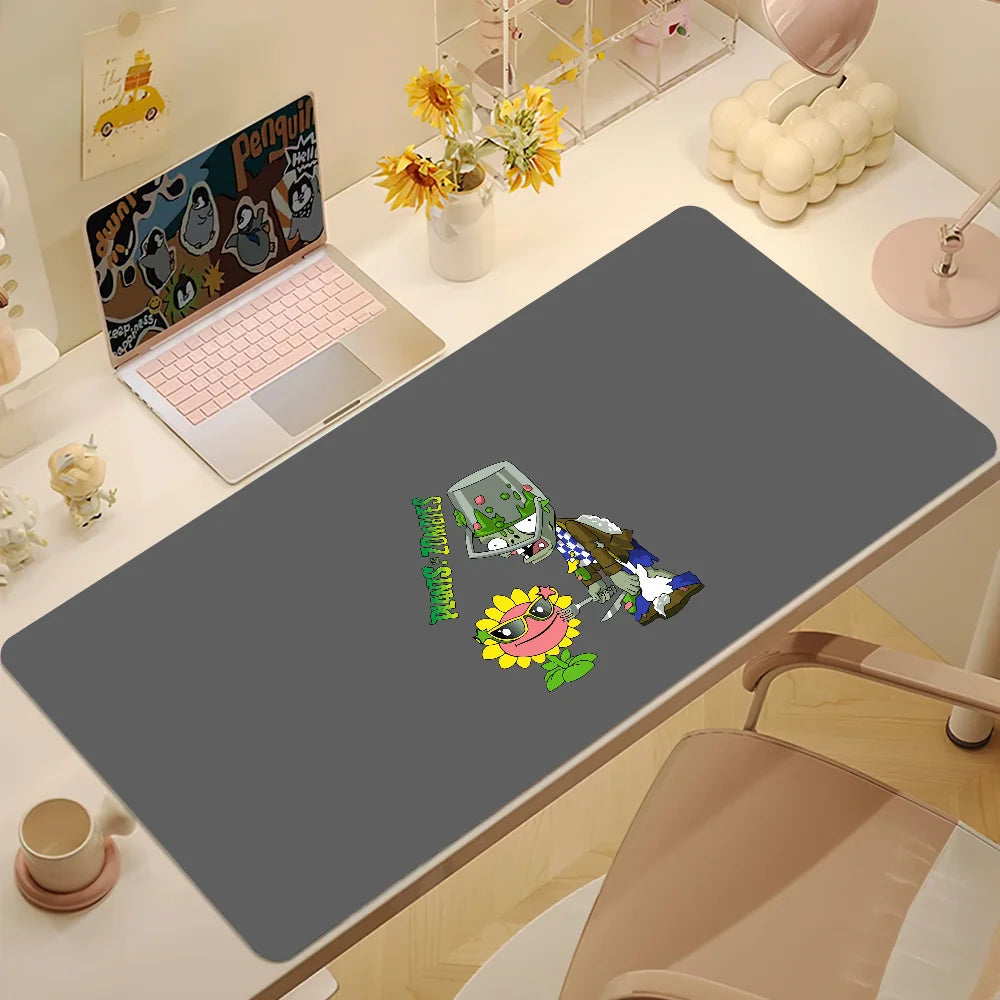 Plants vs Zombies Replanted Maps Mouse Pad Desk Mat Large Non-slip Anti-fray Keyboard Ergonomic Office Rubber PC Home Custom