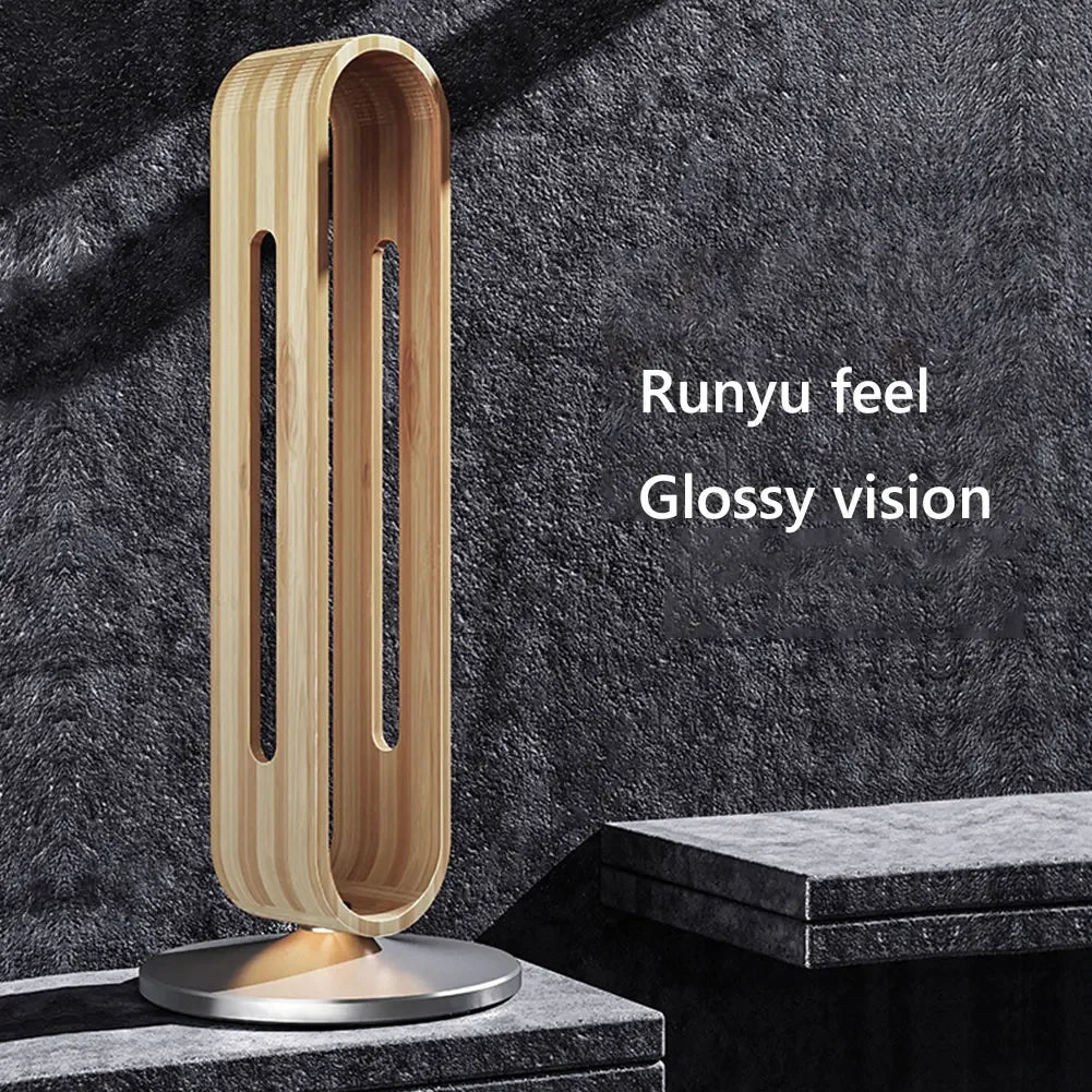 Gaming Headset Hanger Stand Headsets Art Storage Rack Bamboo Wood Aluminum Earphone Display Rack Hanger Holder Bracket