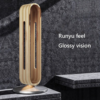 Gaming Headset Hanger Stand Headsets Art Storage Rack Bamboo Wood Aluminum Earphone Display Rack Hanger Holder Bracket