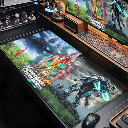 Large Mouse Pad Xenoblade Chronicles Gaming Carpet Computer Office Accessories Mouse Mats XXL Bottom Anti slip Keyboard Mausepad